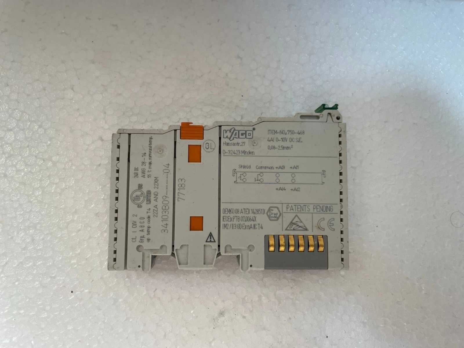 Wago 750-468/000-001, ANALOG IN 0-10V